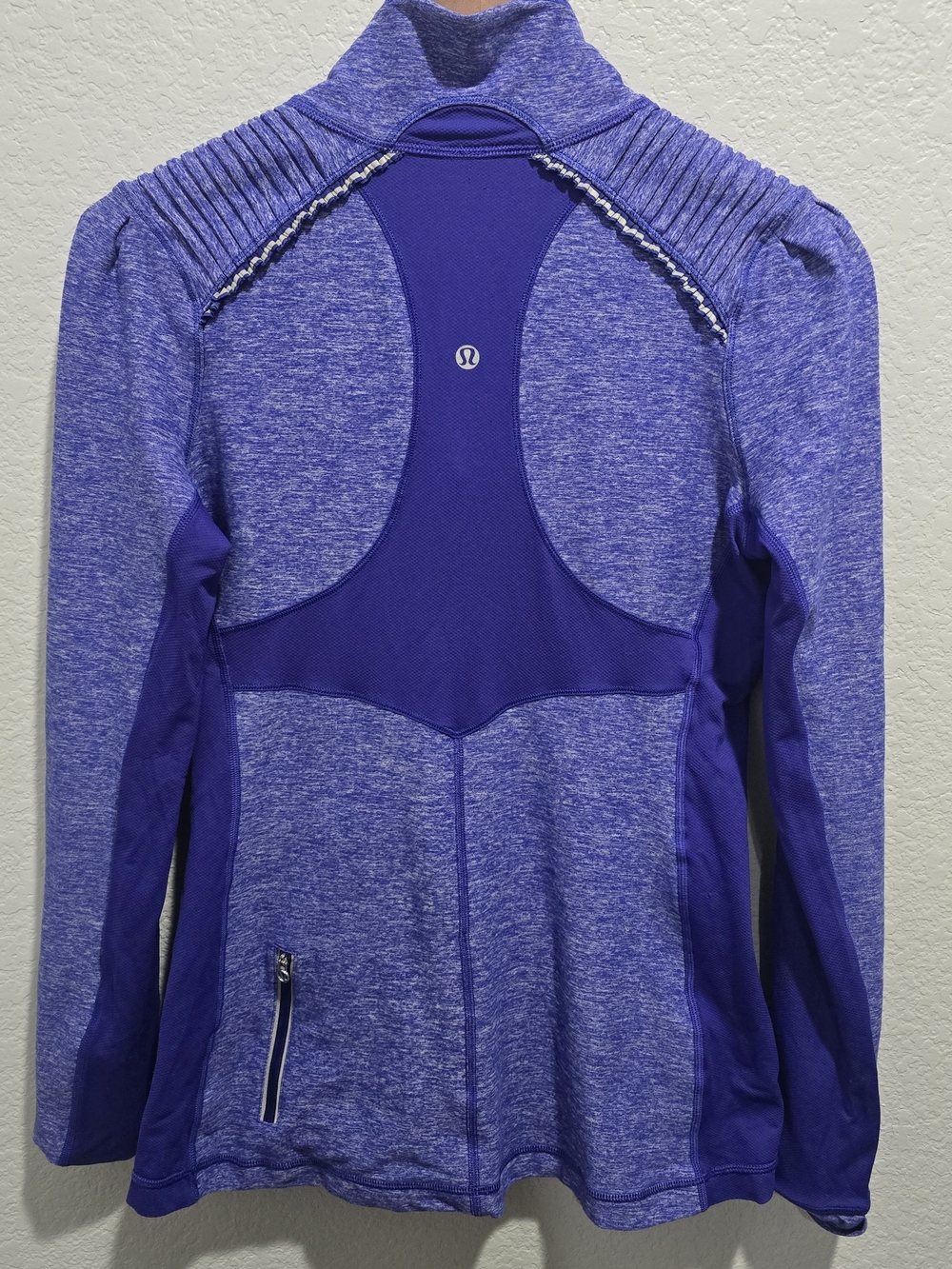 Lululemon Star Runner Pullover Size 8 Pigment Blue Rulu 1/2 Zip Running Jacket